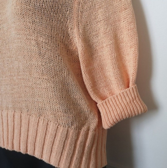 Peach crew neck sweater - Picture 4 of 5